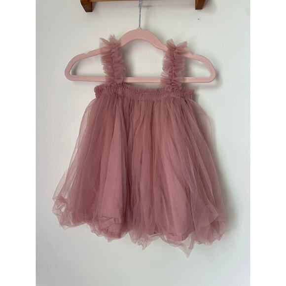 Pink Tulle Kids Dress - Picture 2 of 5